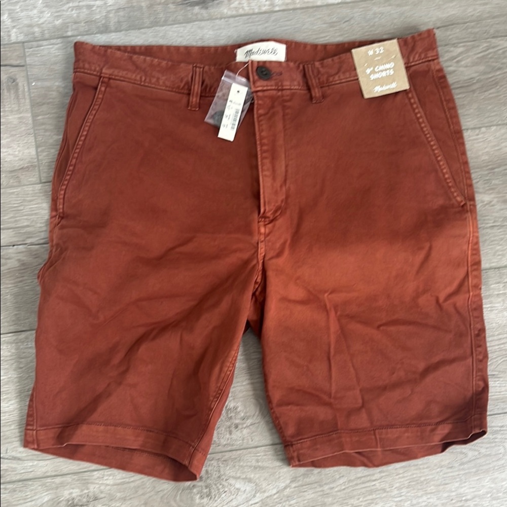 Madewell Brown Flat Front Shorts